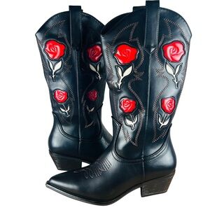 WOMEN’S KNEE HIGH COWBOY BOOTS (WILLA-8)